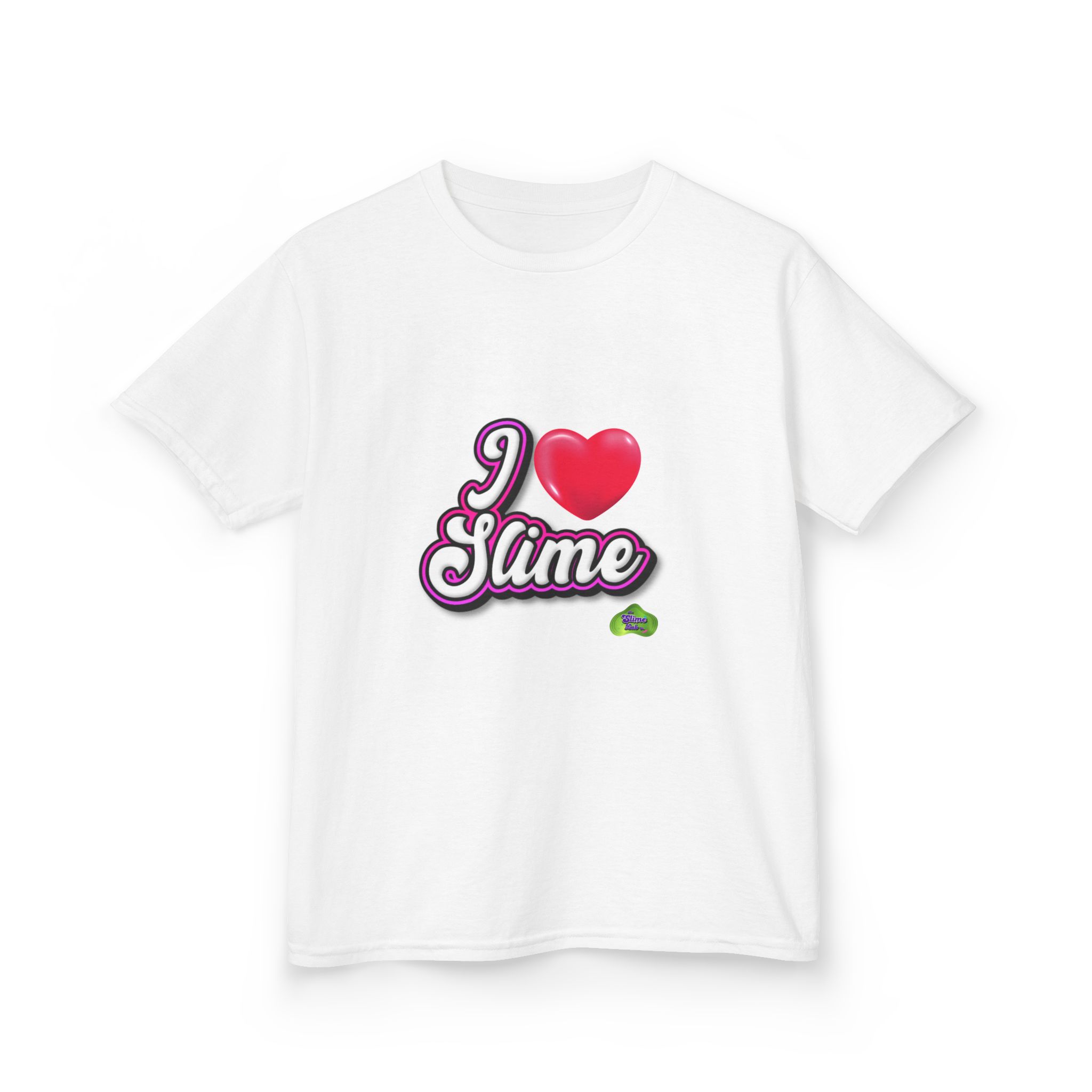 I Heart Slime Kids Tee | Cute Slime Graphic, Playful Kids Clothing - Image 3