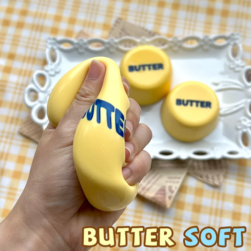 Butter Pudding Food-grade Silicone Taba Squishy, Office Stress Relief - Image 2