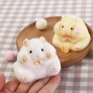 Cute Taba Squishy Hamster Squeeze Toy Cartoon Fidgets Toy Funny Plush