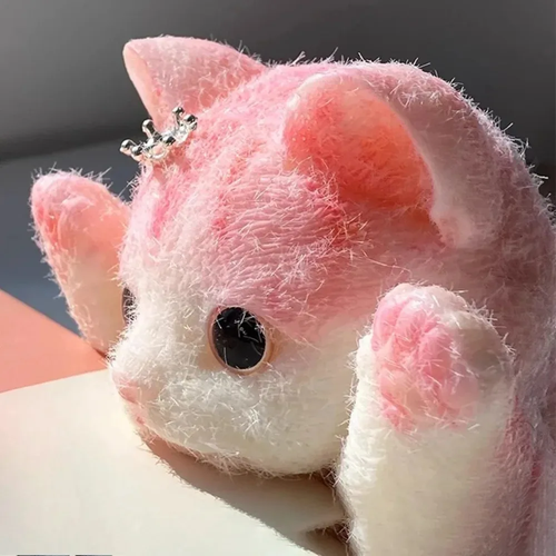 13CM Cute Taba Squishy Cat Fluffy Sticky Realistic Cat Stress - Image 4