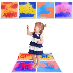 4PCS Autism Floor Tiles for Kids Sensory Room Calming Floor Mats Tile