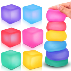 Stress Cube Squishy Fidget Toys for Relaxation High Density Gel Filled