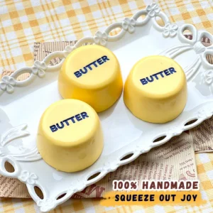 Butter Pudding Food-grade Silicone Taba Squishy, Office Stress Relief