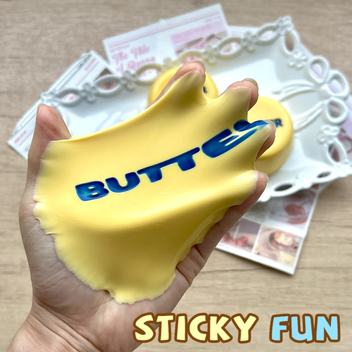 Butter Pudding Food-grade Silicone Taba Squishy, Office Stress Relief - Image 5
