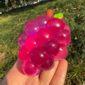 Taba Squishy Handmade Grape Squeeze Toy Sticky Fruit Stress Relief